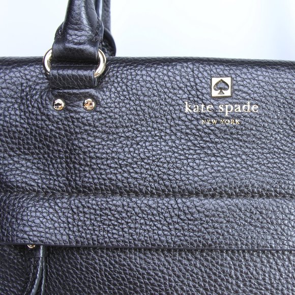 Kate Spade Crossbody Purse Black Leather - Picture 4 of 12